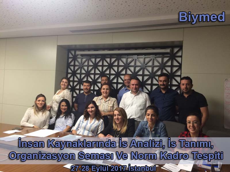 İnsan Kaynaklarında İş Analizi, İş Tanımı, Organizasyon Şeması Ve Norm Kadro Tespiti Eğitim Fotoğrafları - Eylül 2017