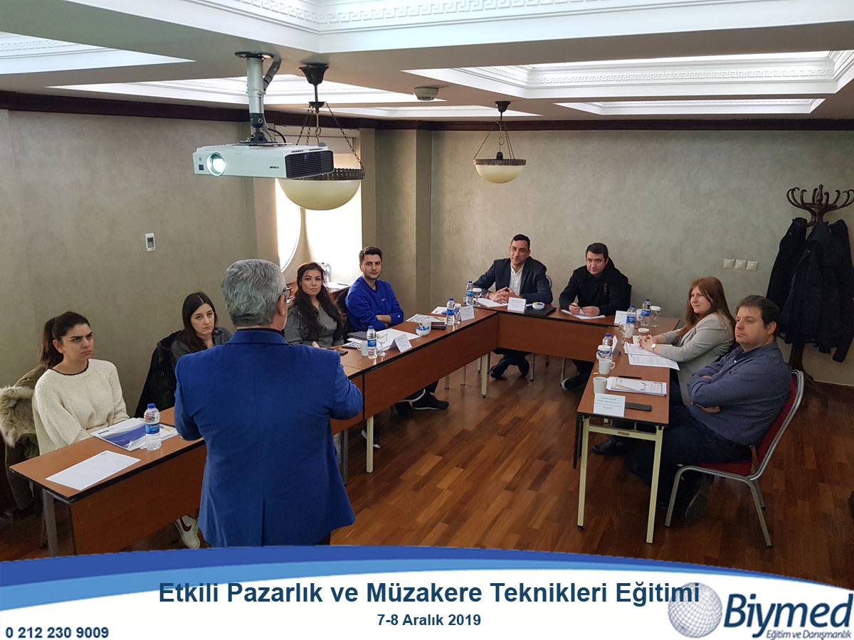 Etkili Pazarlık ve Müzakere Teknikleri Eğitimi Fotoğrafları - Aralık 2019