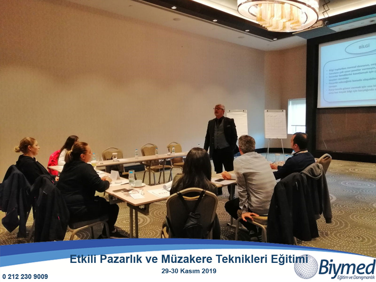 Etkili Pazarlık ve Müzakere Teknikleri Eğitimi Fotoğrafları - Kasım 2019