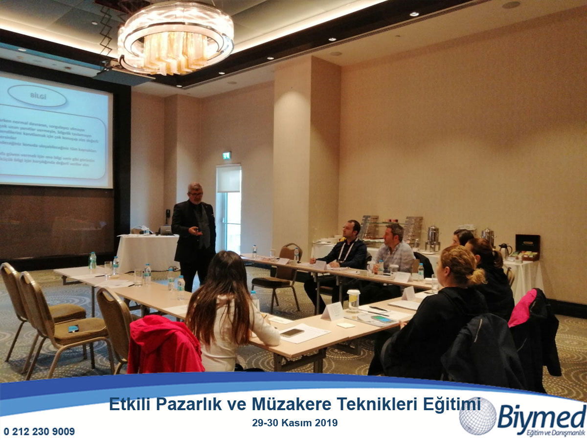 Etkili Pazarlık ve Müzakere Teknikleri Eğitimi Fotoğrafları - Kasım 2019