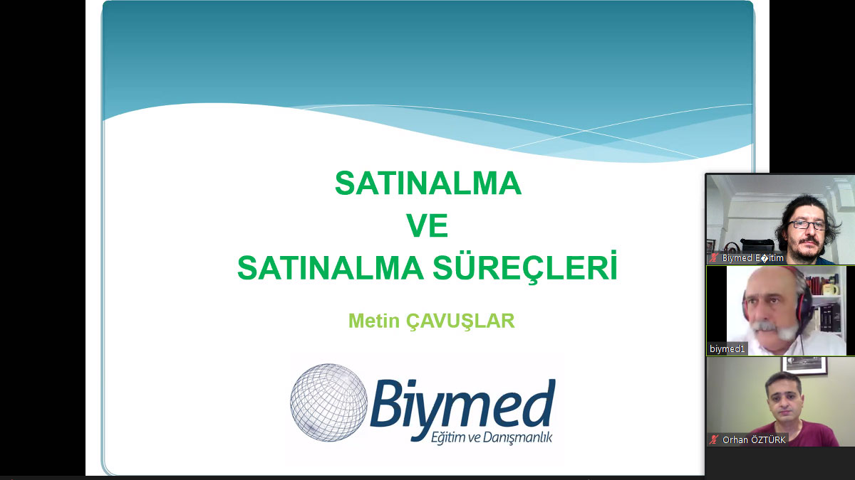 Online Satınalma Yönetimi Eğitimi Fotoğrafları - Ağustos 2020