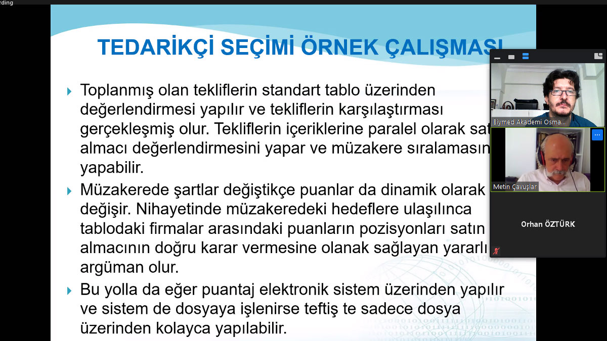 Online Satınalma Yönetimi Eğitimi Fotoğrafları - Ağustos 2020